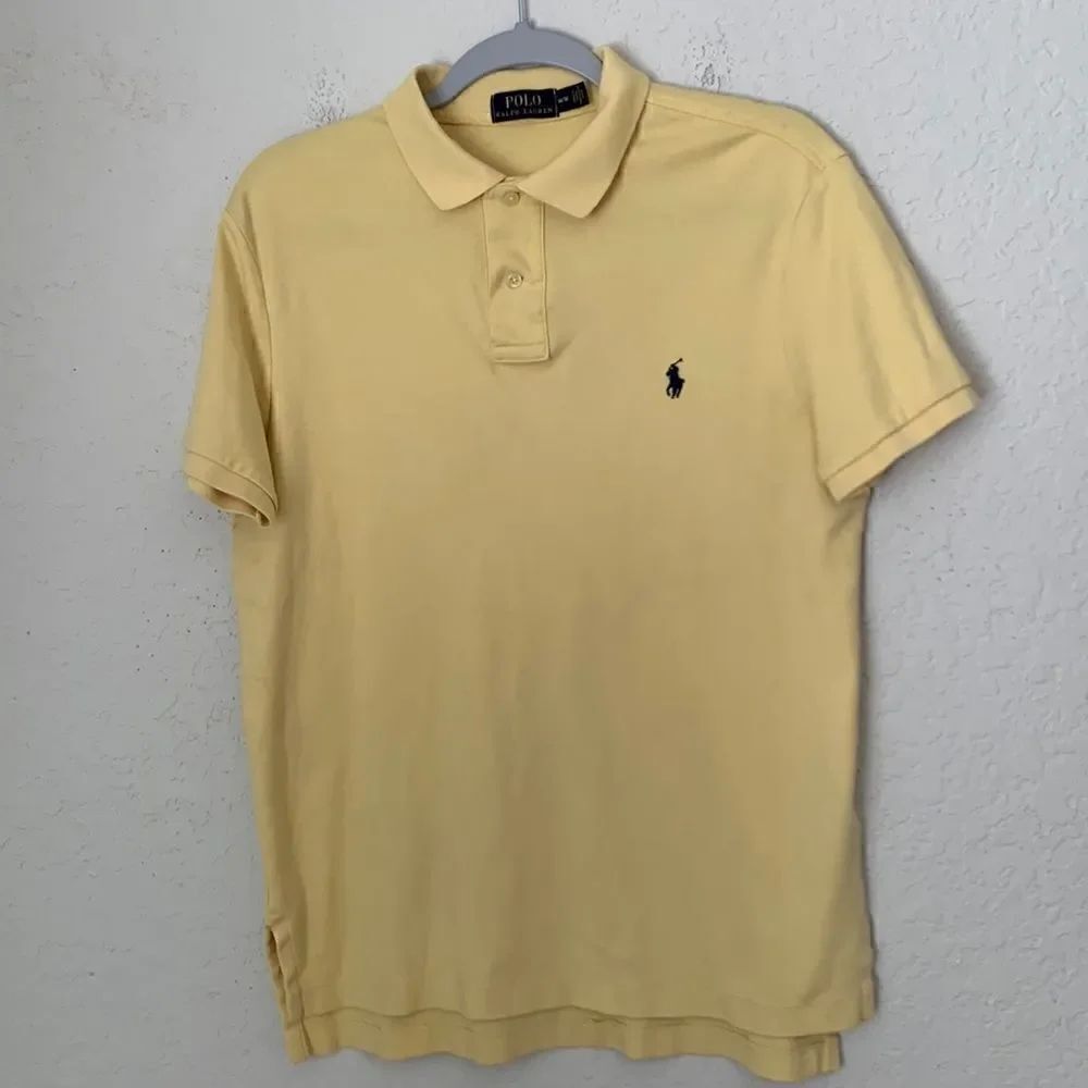 Polo Ralph Lauren Cotton Yellow Men’s Short Sleeve Shirt Size M